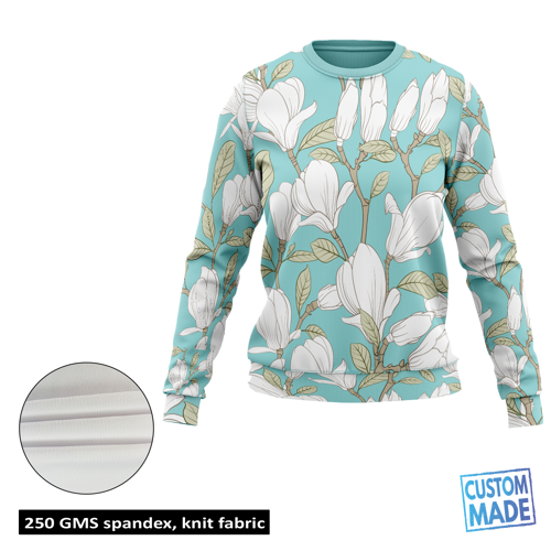 Women's Sublimation 250G Lightweight Crew Sweatshirt