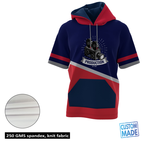 Unisex & Kids' Sublimation 250G Lightweight Short Sleeve Hoodie