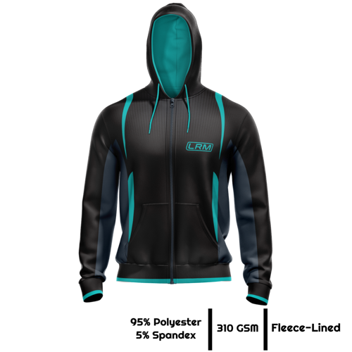 Unisex & Kids' Sublimation 310G Fleece-Lined Full-Zip Hoodie