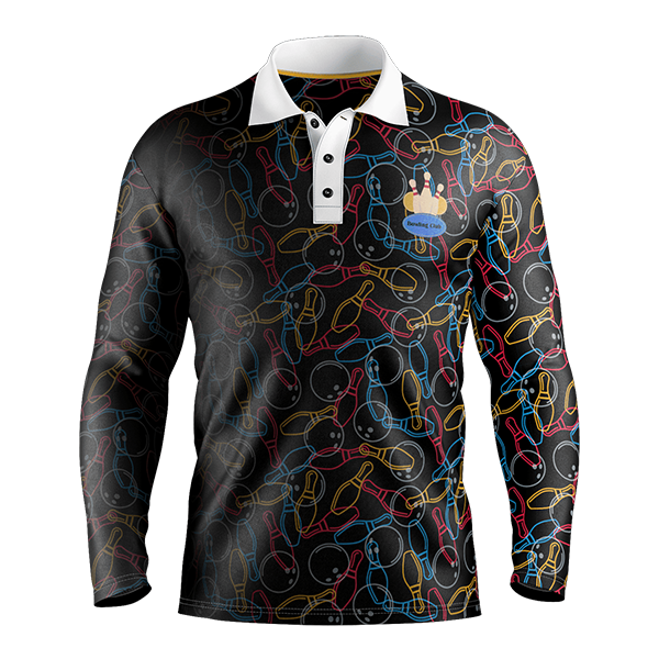 Sublimation Long Sleeve Polo - Performance Mesh Options - Men, Women, Kids