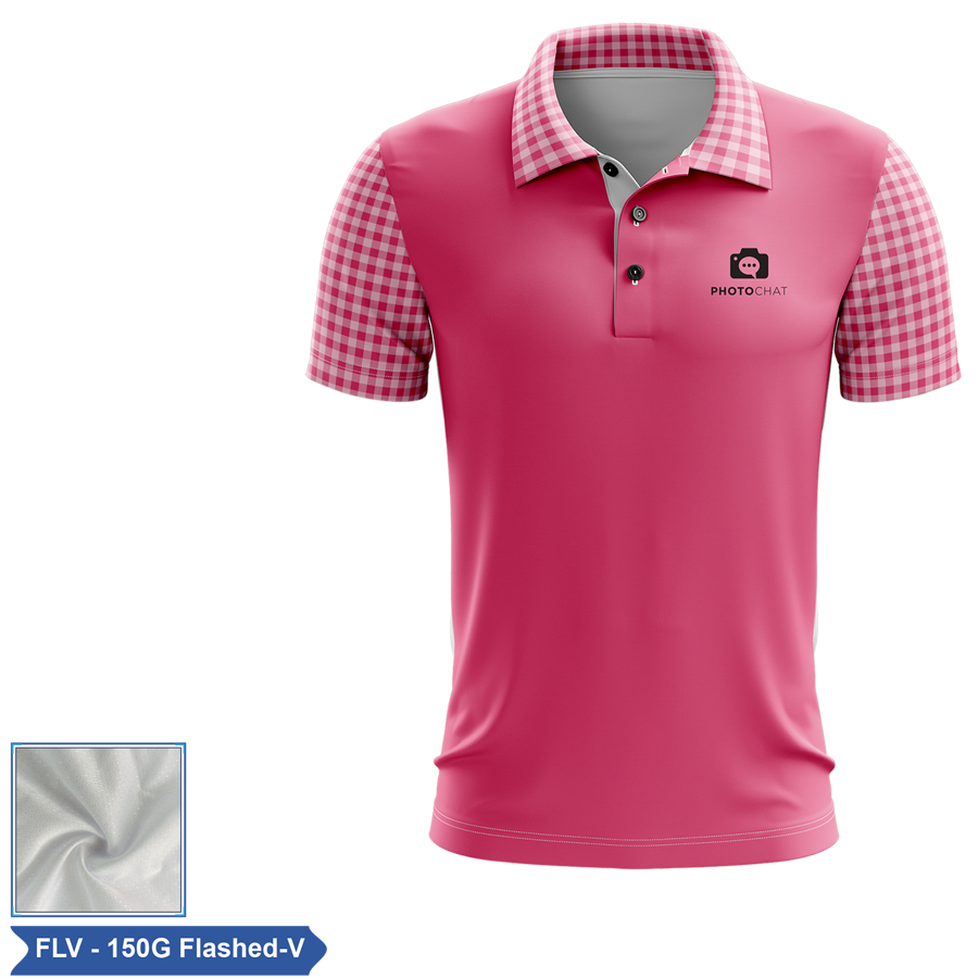 Sublimation Short Sleeve Polo - 150G Flashed V - Men, Women, Kids