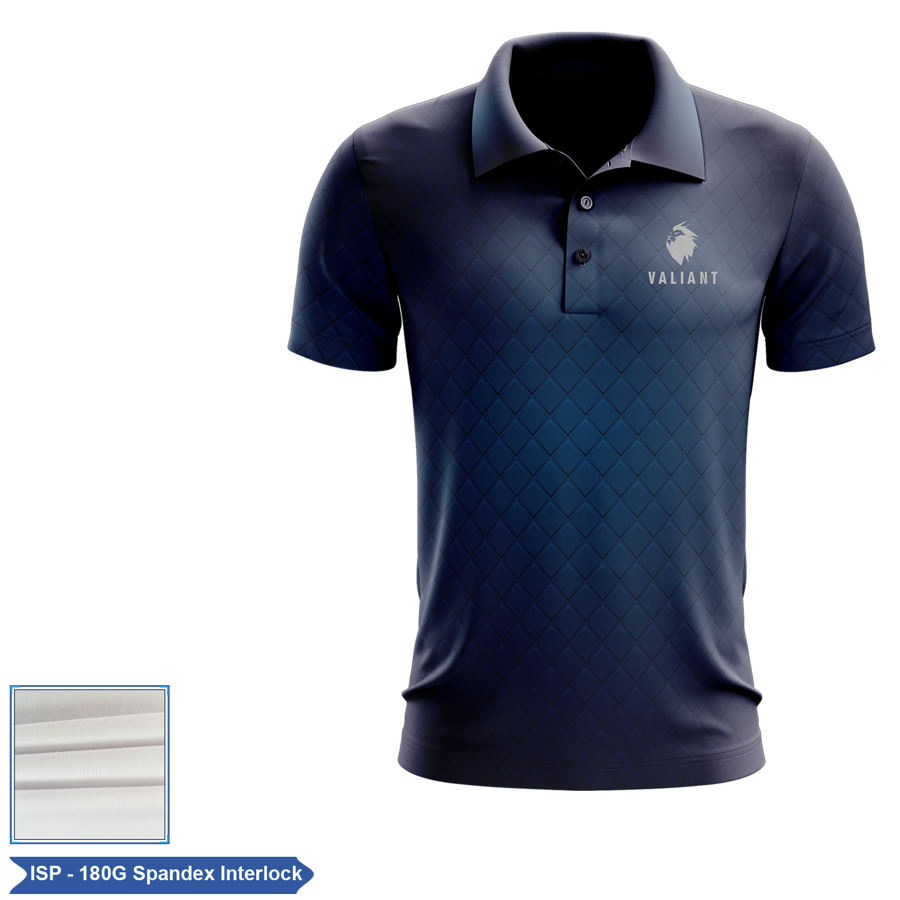 Unisex & Kids' Spandex Interlock Sublimation Short Slv Polo