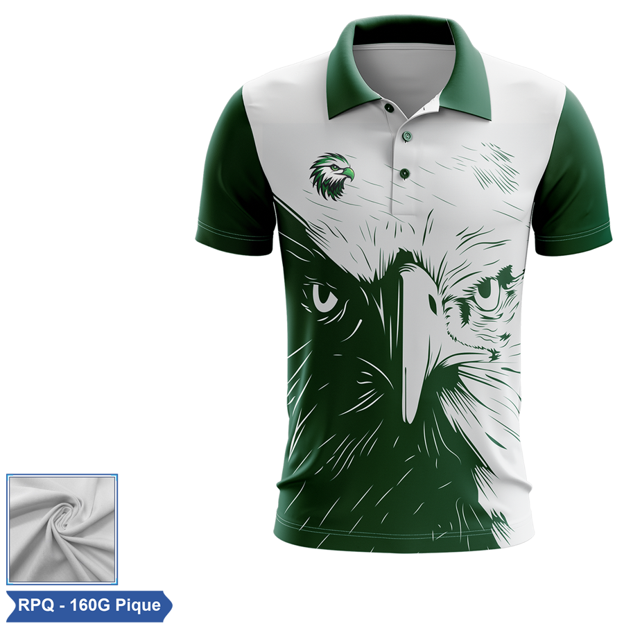 Sublimation Short Sleeve Polo - RPET Pique - Men, Women,