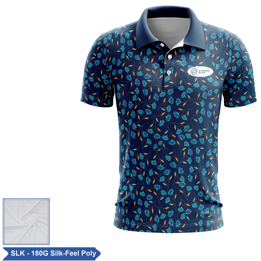 Sublimation 180G Silk-Feel Short Slv Polo - Men, Women, Kids