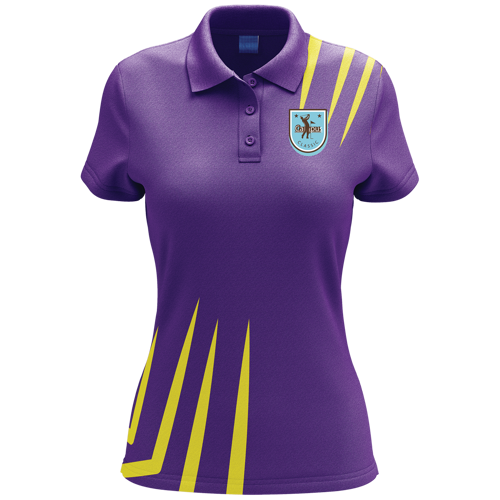 Women's Sublimation Short Sleeve Polo - Spandex Interlock