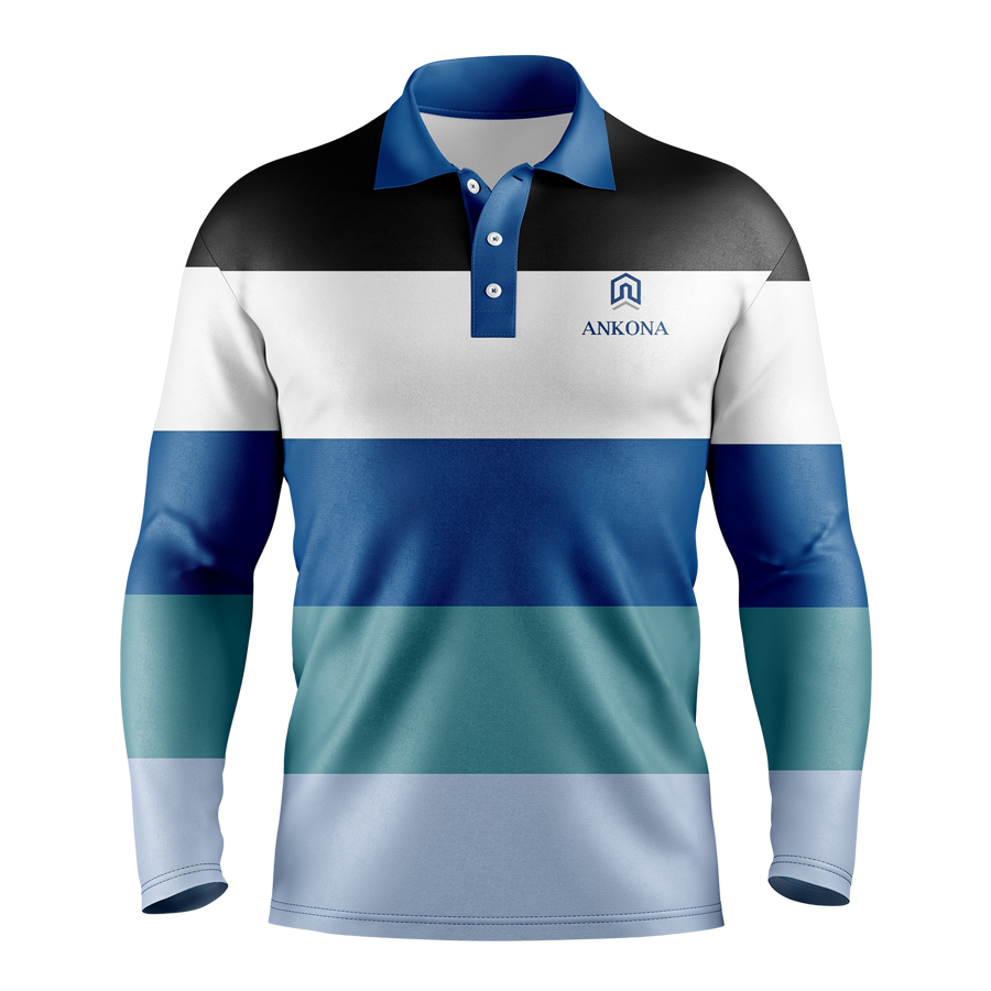 Sublimation Long Sleeve Polo - 150G Interlock - M/W/K