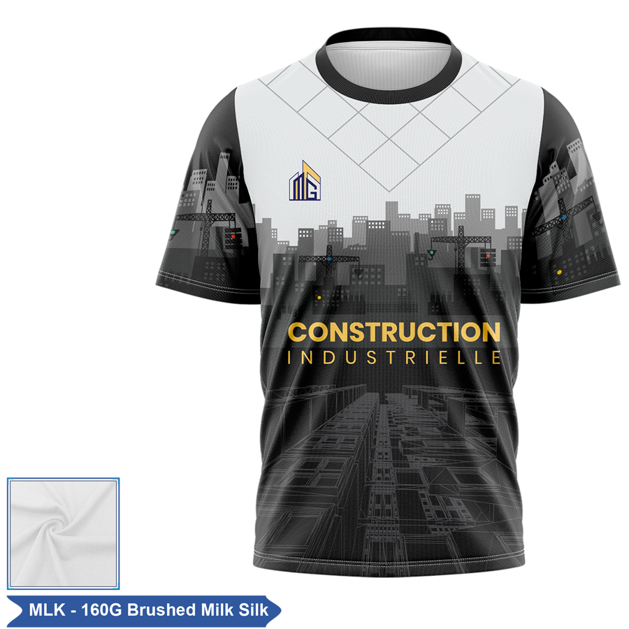Unisex & Kids Sublimation 160G Milk Silk Short Sleeve T-Shirt