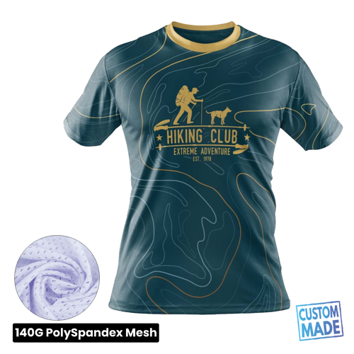 Unisex & Kids' Sublimation 140G Mesh Short Sleeve T-Shirt