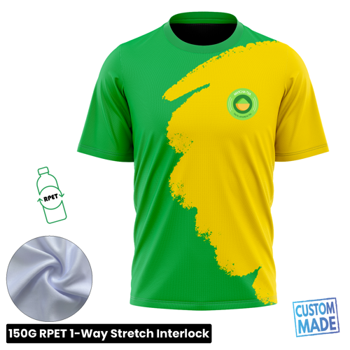 Sublimation Short Sleeve Performance T-Shirt - RPET Interlock - Men, Women, Kids