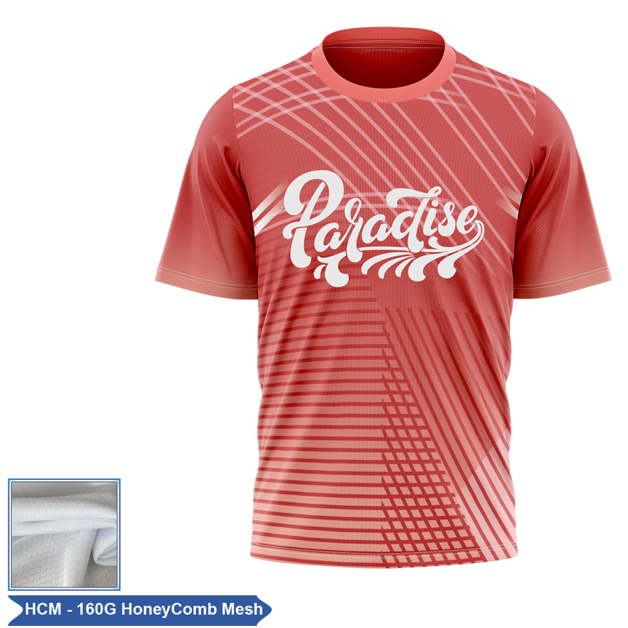 Unisex & Kids' Sublimation Honeycomb Mesh Short Sleeve T-Shirt