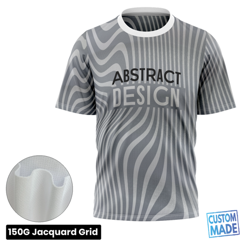 Unisex & Kids' Sublimation Short Sleeve T-Shirt - 160G Jacquard