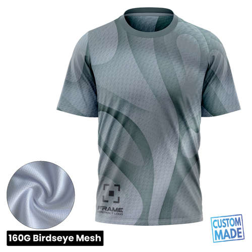 Unisex & Kids' Sublimation Short Sleeve T-Shirt - 160G Birdseye Mesh