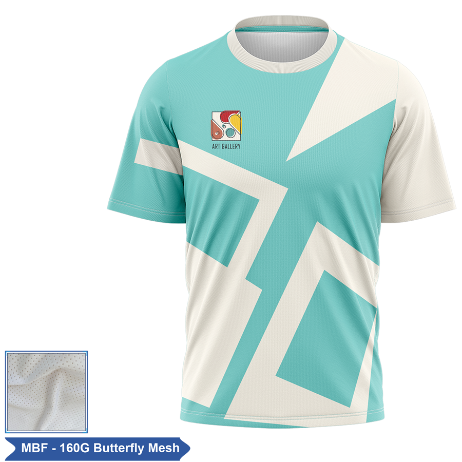 Unisex & Kids' Sublimation Butterfly Mesh Short Sleeve Tee