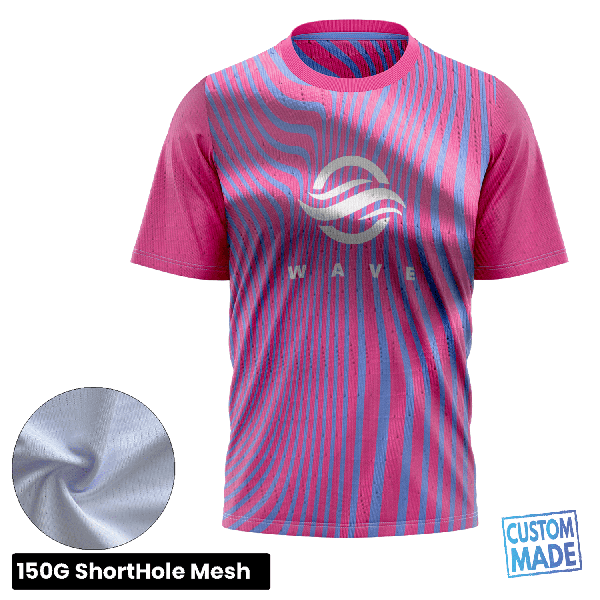 Unisex & Kids' Sublimation Short Sleeve T-Shirt - 150G Pin Hole Mesh