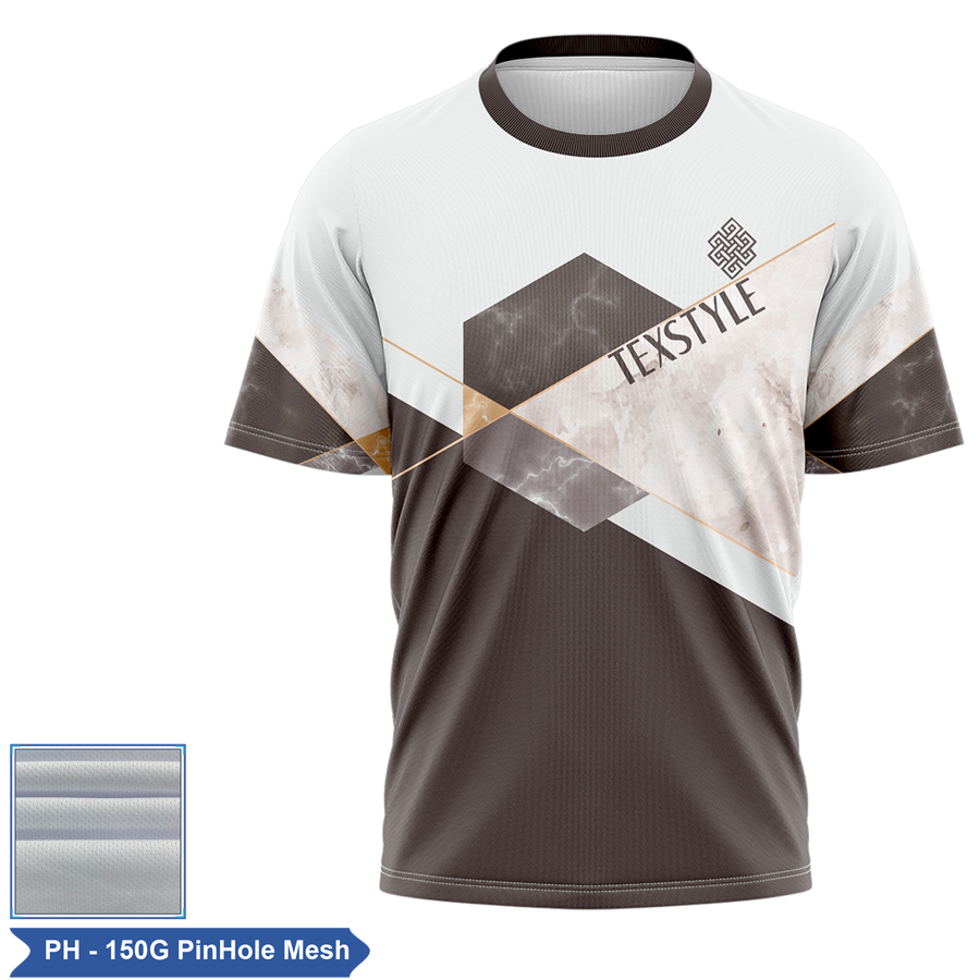 Sublimation Pinhole Mesh Short Slv Tee - Unisex, Women, Kids