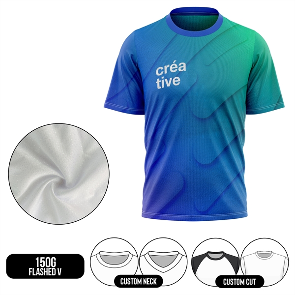 Unisex & Kids' Sublimation Short Sleeve T-Shirt - 150G