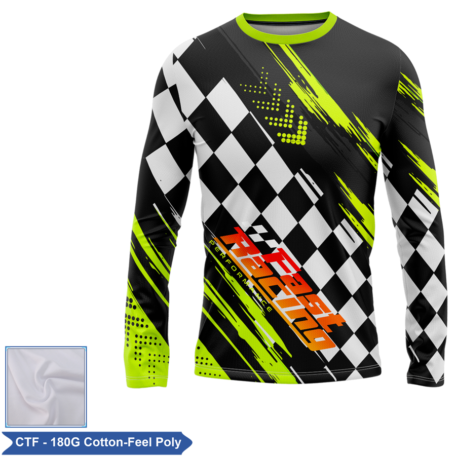 Unisex & Kids' Sublimation 180G Cotton-Feel Long Sleeve Tee