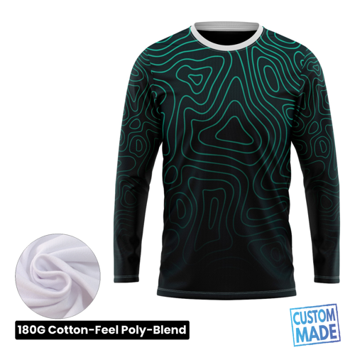 Unisex & Kids' Sublimation 180G Cotton-Feel Long Sleeve T-Shirt