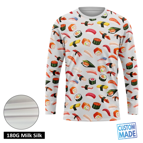 Unisex & Kids' Sublimation 180G Silk-Feel Long Sleeve