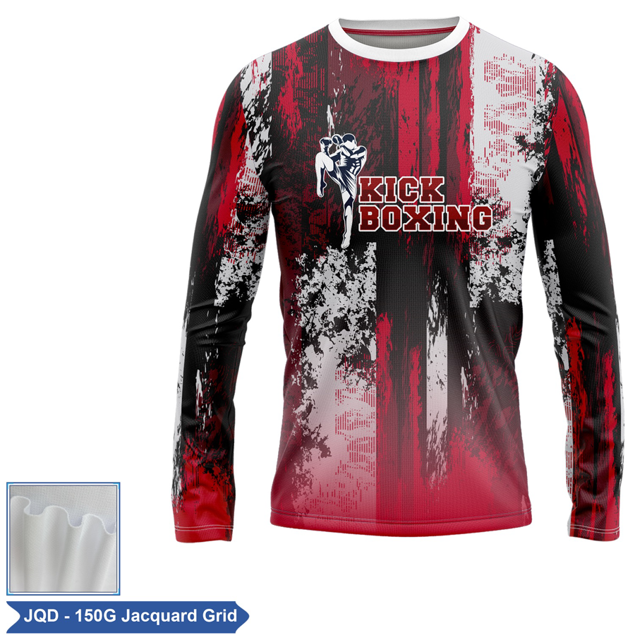 Unisex & Kids' Sublimation Jacquard Long Sleeve T-Shirt