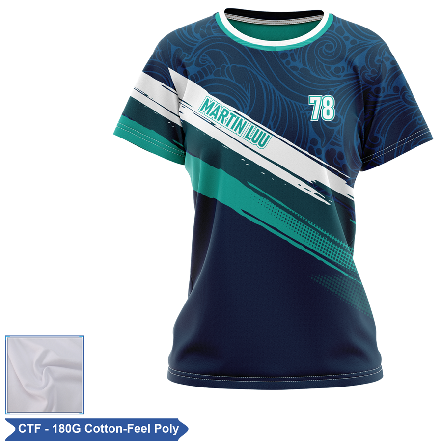 Women's Sublimation 180G Cotton-Feel Short Sleeve T-Shirt