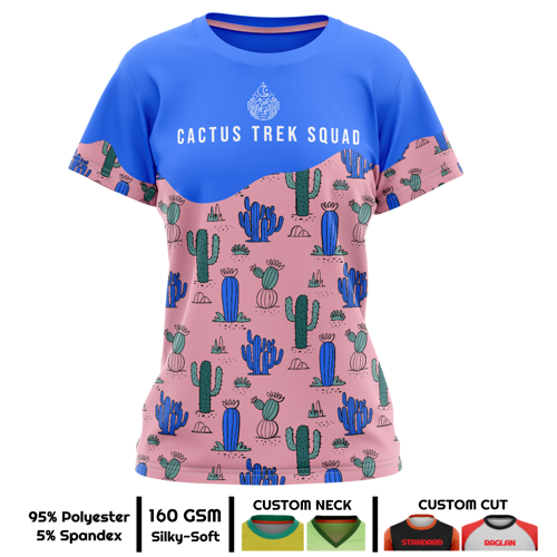 Women's Sublimation 160G Brushed Milk Silk Short Sleeve