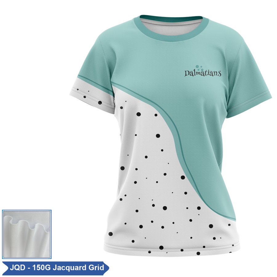 Women's Sublimation 160G Jacquard Short Sleeve T-Shirt