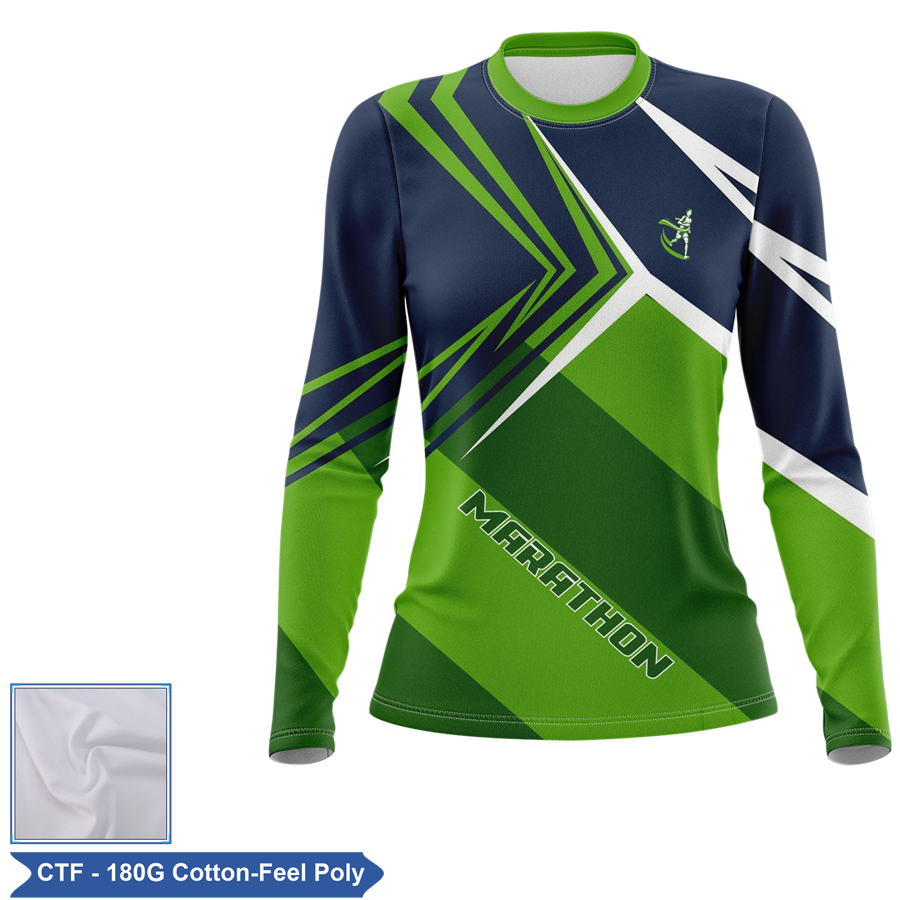 Women's Sublimation 180G Cotton-Feel Long Sleeve T-Shirt