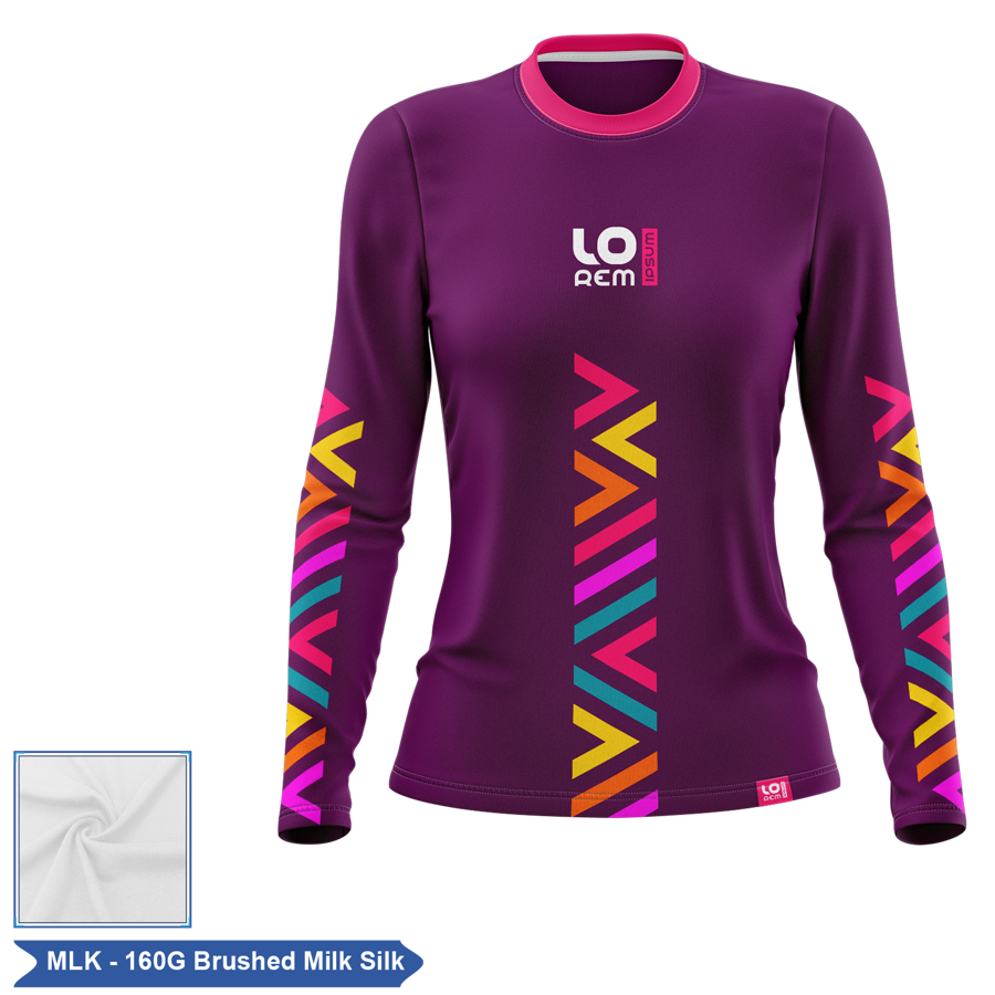 Women's Sublimation 160G Brushed Milk Silk Long Sleeve