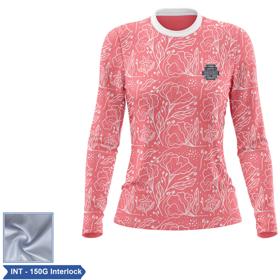 Women's Sublimation Long Sleeve T-Shirt - 150G Interlock