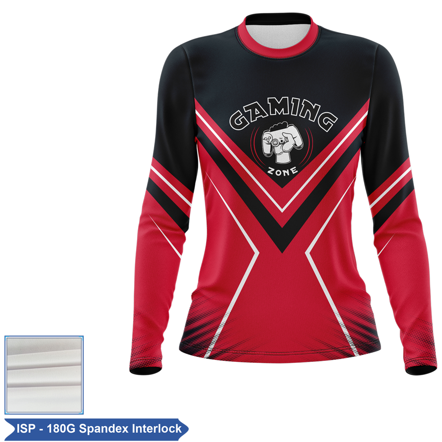 Women's Sublimation Long Sleeve T-Shirt - Spandex Interlock