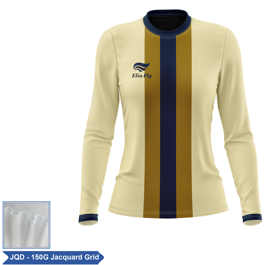 Women's Sublimation 160G Jacquard Long Sleeve T-Shirt