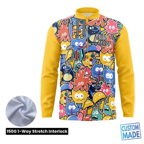 Unisex & Kids' Sublimation Quarter Zip Pullover - 150G
