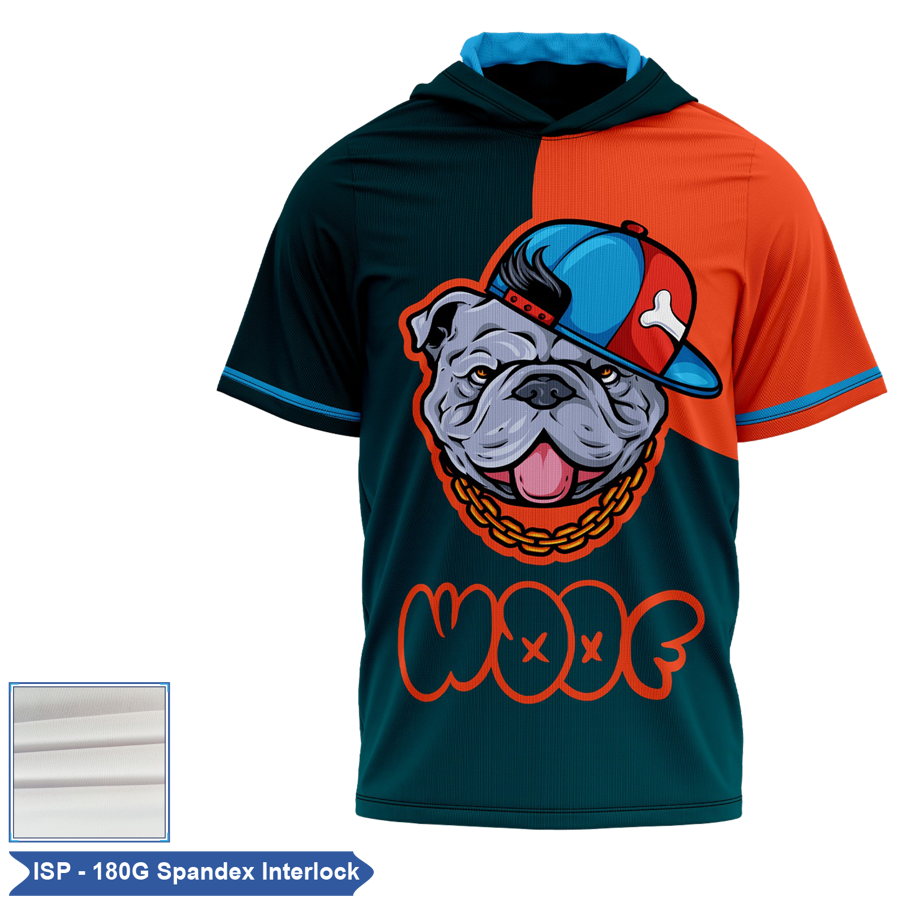 Unisex & Kids' Sublimation Spandex Interlock SS Hooded Tee