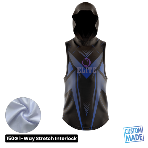 Unisex & Kids' Sublimation Sleeveless Hooded T-Shirt - 150G Interlock