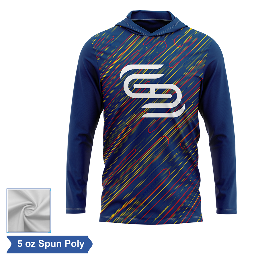 Sublimation Spun Polyester (Cotton Touch) Long Sleeve Hooded