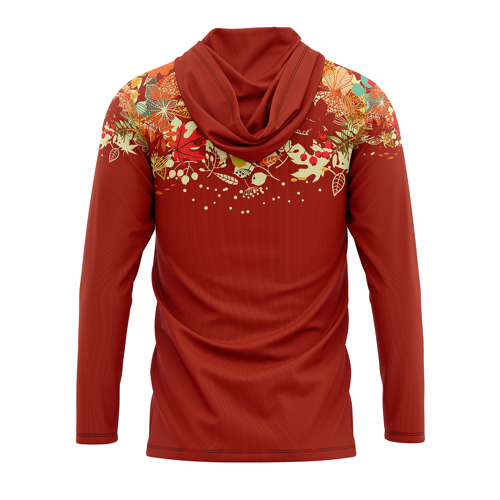 Unisex & Kids' Sublimation 140G Mesh Long Sleeve Hooded T-Shirt