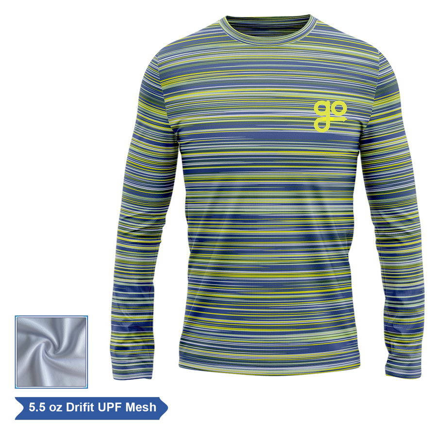 Sublimation UPF Mesh Long Sleeve T-Shirt - Men, Women, Kids