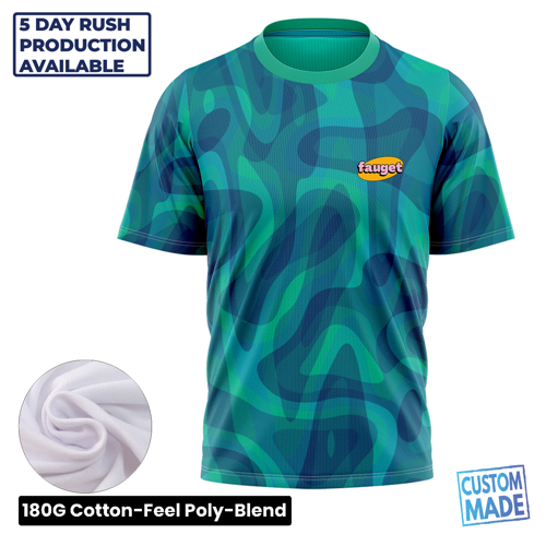 Unisex & Kids' Sublimation Cotton-Feel Short Sleeve T-Shirt