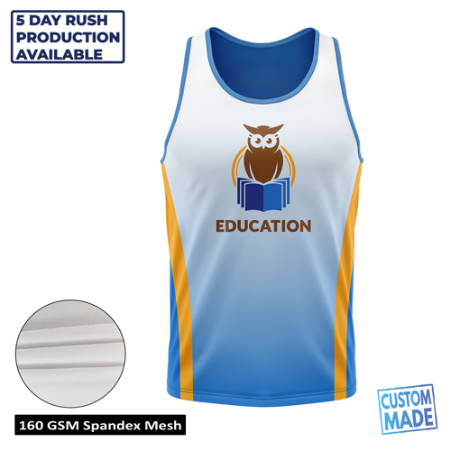 Unisex & Kids' Sublimation Mesh Sleeveless T-Shirt - Economy