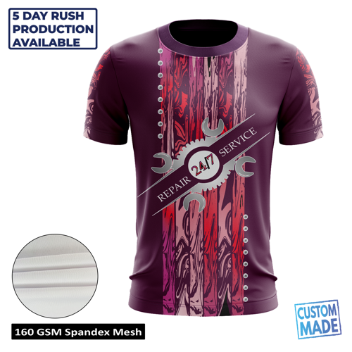 Unisex & Kids' Sublimation Mesh Short Sleeve 2-in-1 Jersey T-Shirt - Economy