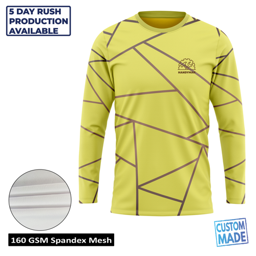Unisex & Kids' Sublimation Mesh Long Sleeve T-Shirt - Economy
