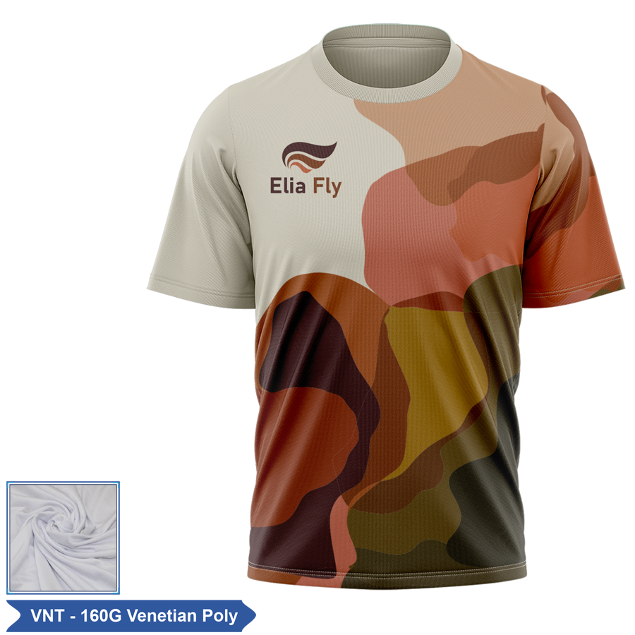 Unisex & Kids Sublimation Venetian Short Slv Tee - Economy