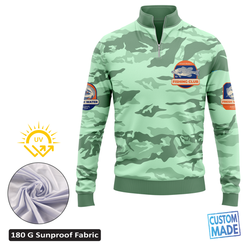Unisex & Kids' Sublimation SolarProtec Performance Quarter Zip Pullover