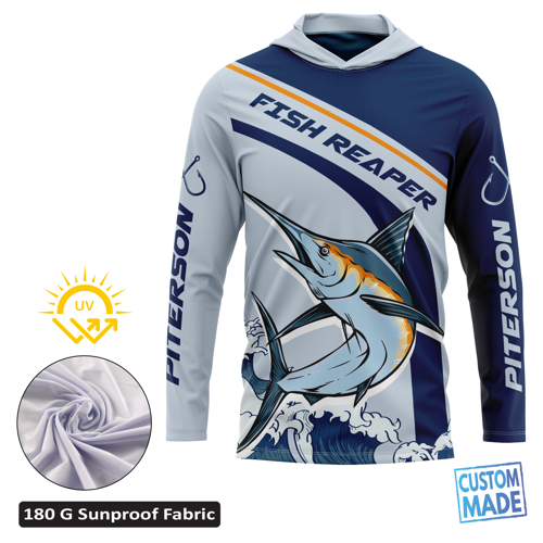 Unisex & Kids' Sublimation SolarProtec Performance Long Sleeve Hooded T-Shirt