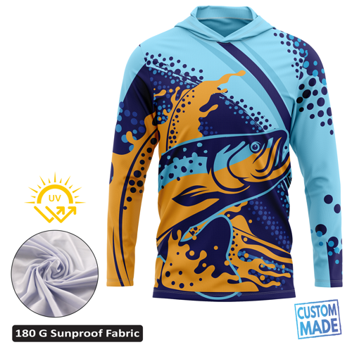 Unisex & Kids' Sub SolarProtec Long Hooded Tee w/ Sides