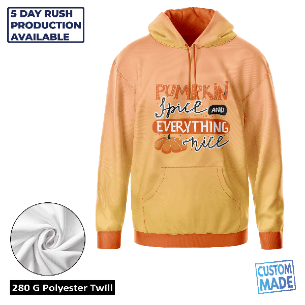 Unisex & Kids Sublimation 280G Poly Twill Hoodie - Economy