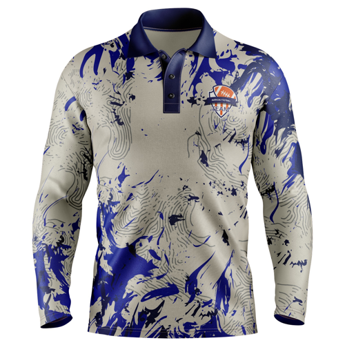 Unisex & Kids' Full Color 5.3 oz Cotton Long Sleeve Polo