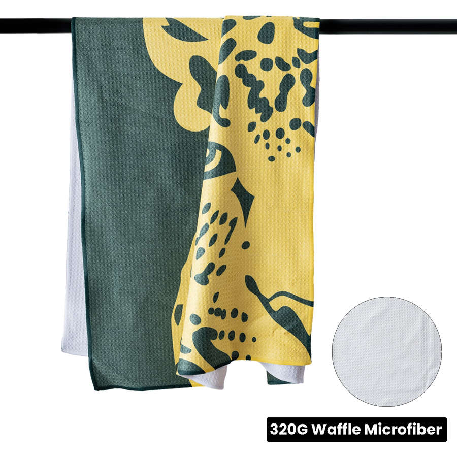 Sublimation Waffle Microfiber Golf Towel - Multiple Size