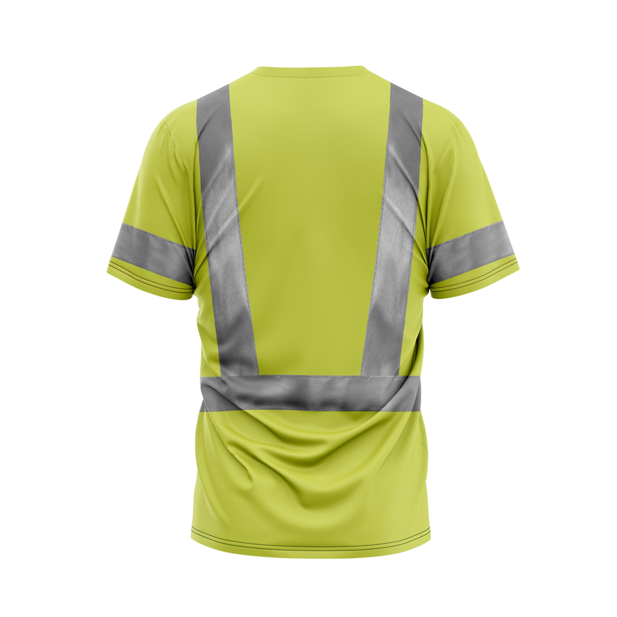 Back View - Safety Yellow